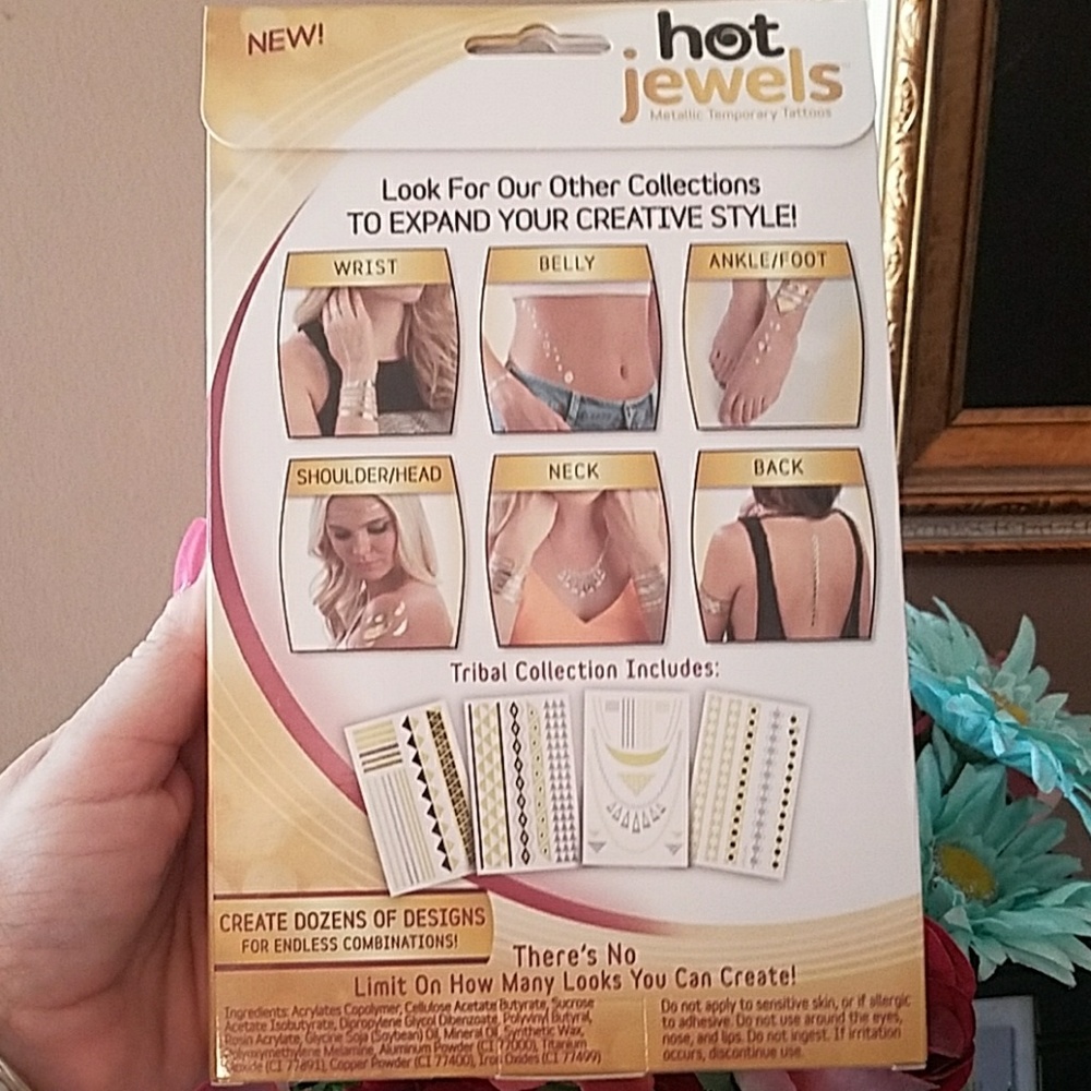 AS SEEN ON TV Metallic Body jewelry Tattoos. Long Lasting - Picture 3 of 5